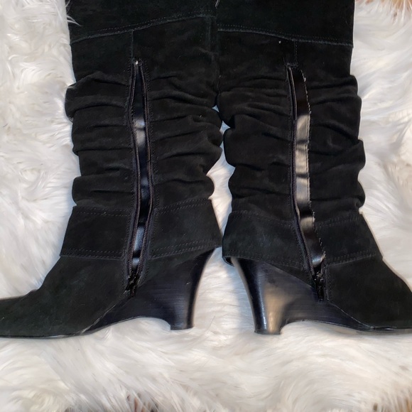 Naughty Monkey black wedge boots - Picture 4 of 6